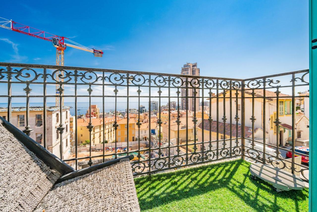 Frontiere De Monaco - Balconnet Vue Mer - Ba Leilighet Beausoleil Eksteriør bilde